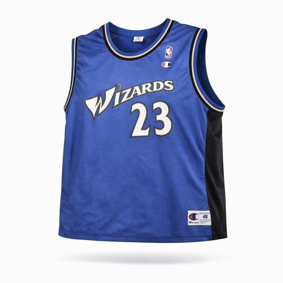 Champion Other - Vintage 2001 Washington Wizards NBA MICHAEL JORDAN #23 Jersey CHAMPION Sz XL 48 